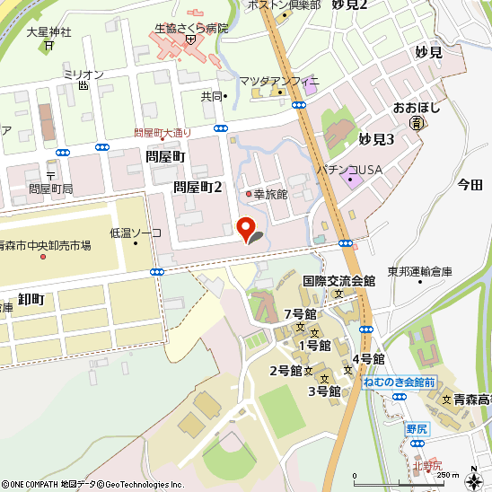ブリヂストンタイヤサービス東日本(株)　青森店付近の地図